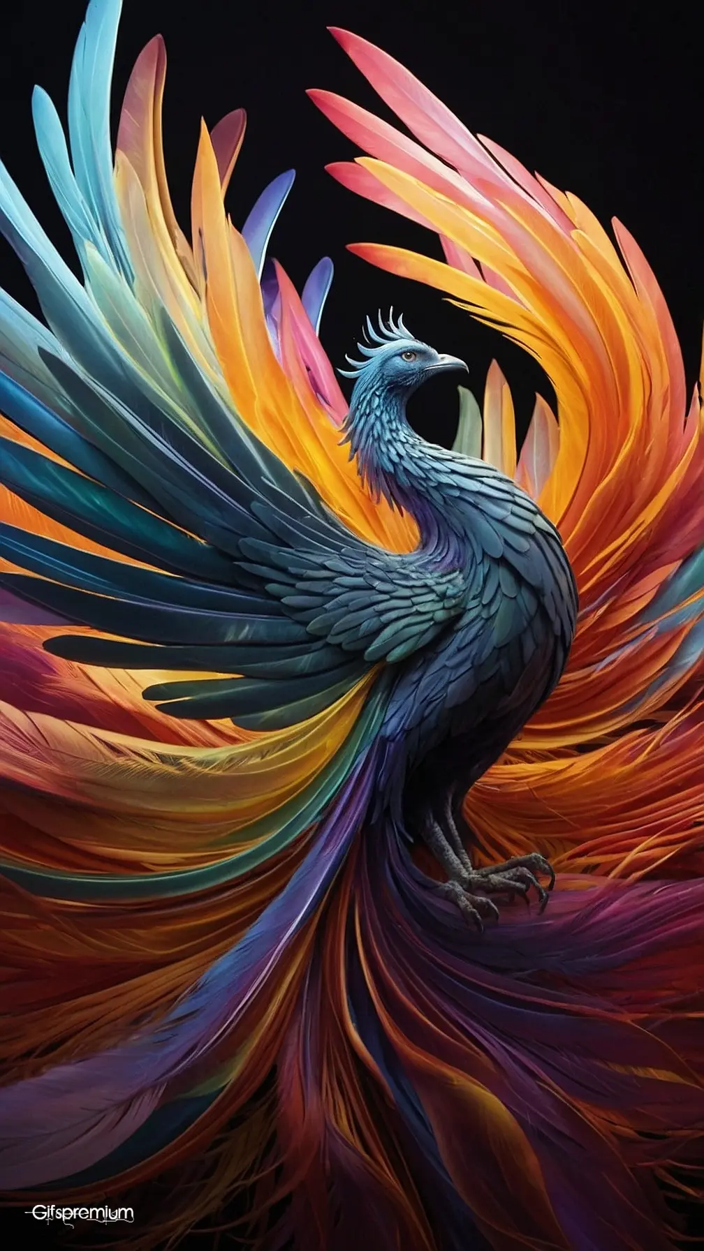 Beautiful phoenix 1 wallpaper phone 4K Gifspremium