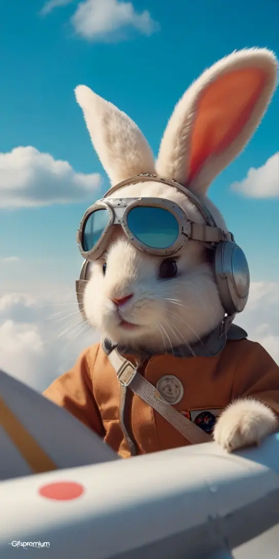 Bunny pilot wallpaper phone 4K Gifspremium