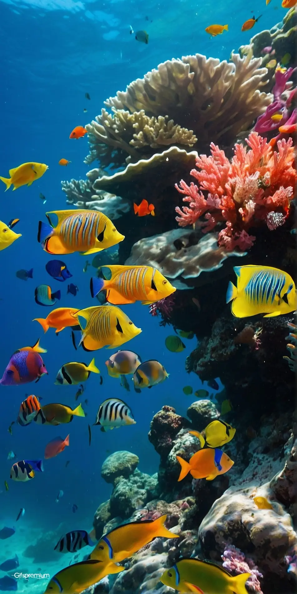 Colorful fishs2 wallpaper phone 4K Gifspremium