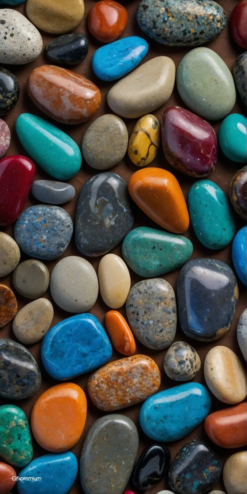 Colorful stones colored wallpaper phone 4K Gifspremium