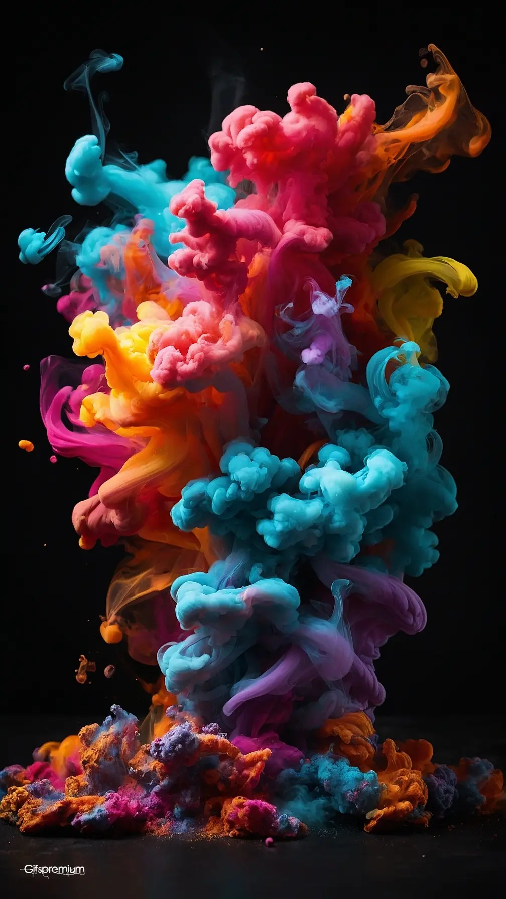 Colorsplash smoke 1 wallpaper phone 4K Gifspremium