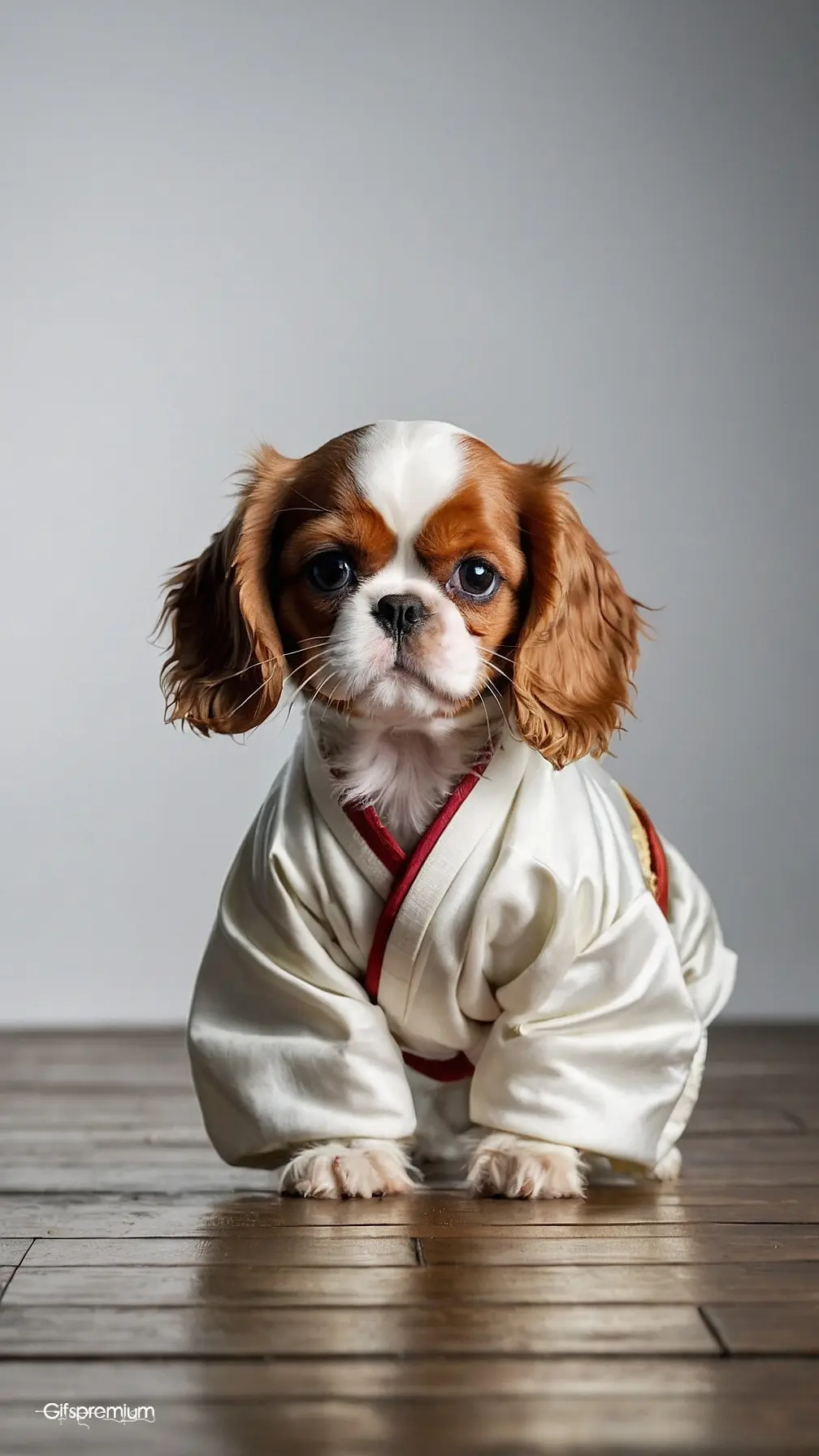 Dog kimono 1 wallpaper phone 4K Gifspremium