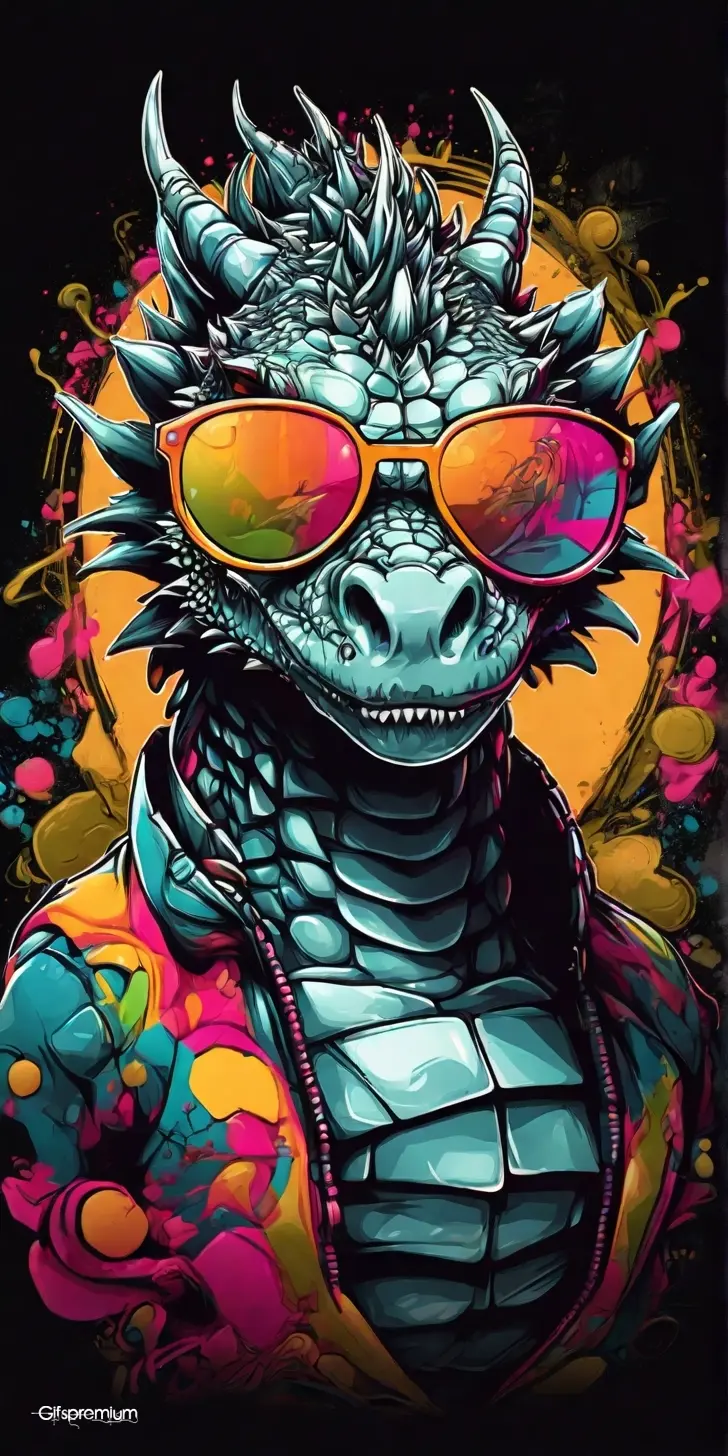 Dragon sunglasses 1 wallpaper phone 4K Gifspremium