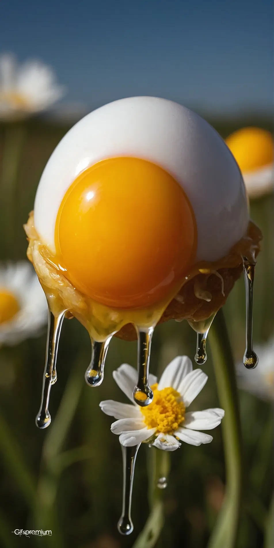 Egg flowers wallpaper phone 4K Gifspremium