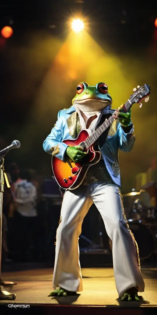 Elvis frog wallpaper phone 4K Gifspremium