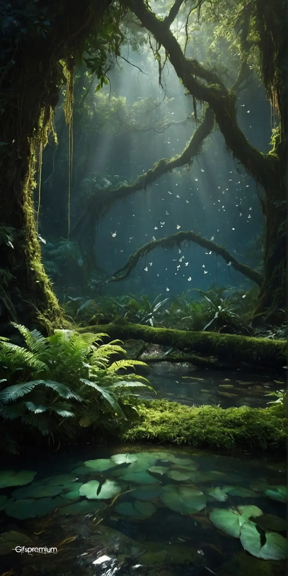 Enigmatic forest2 wallpaper phone 4K Gifspremium