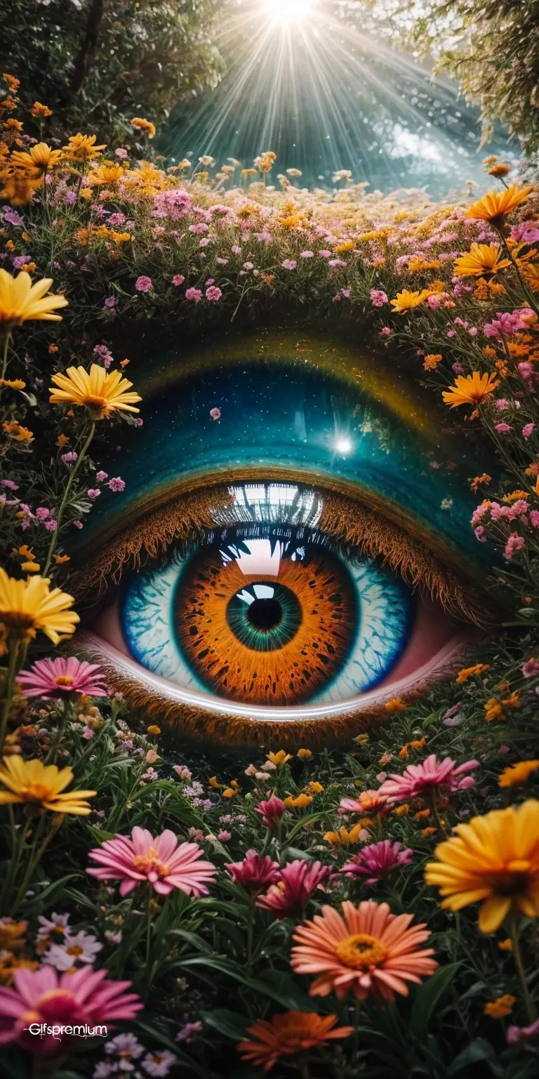 Eye garden 1 wallpaper phone 4K Gifspremium