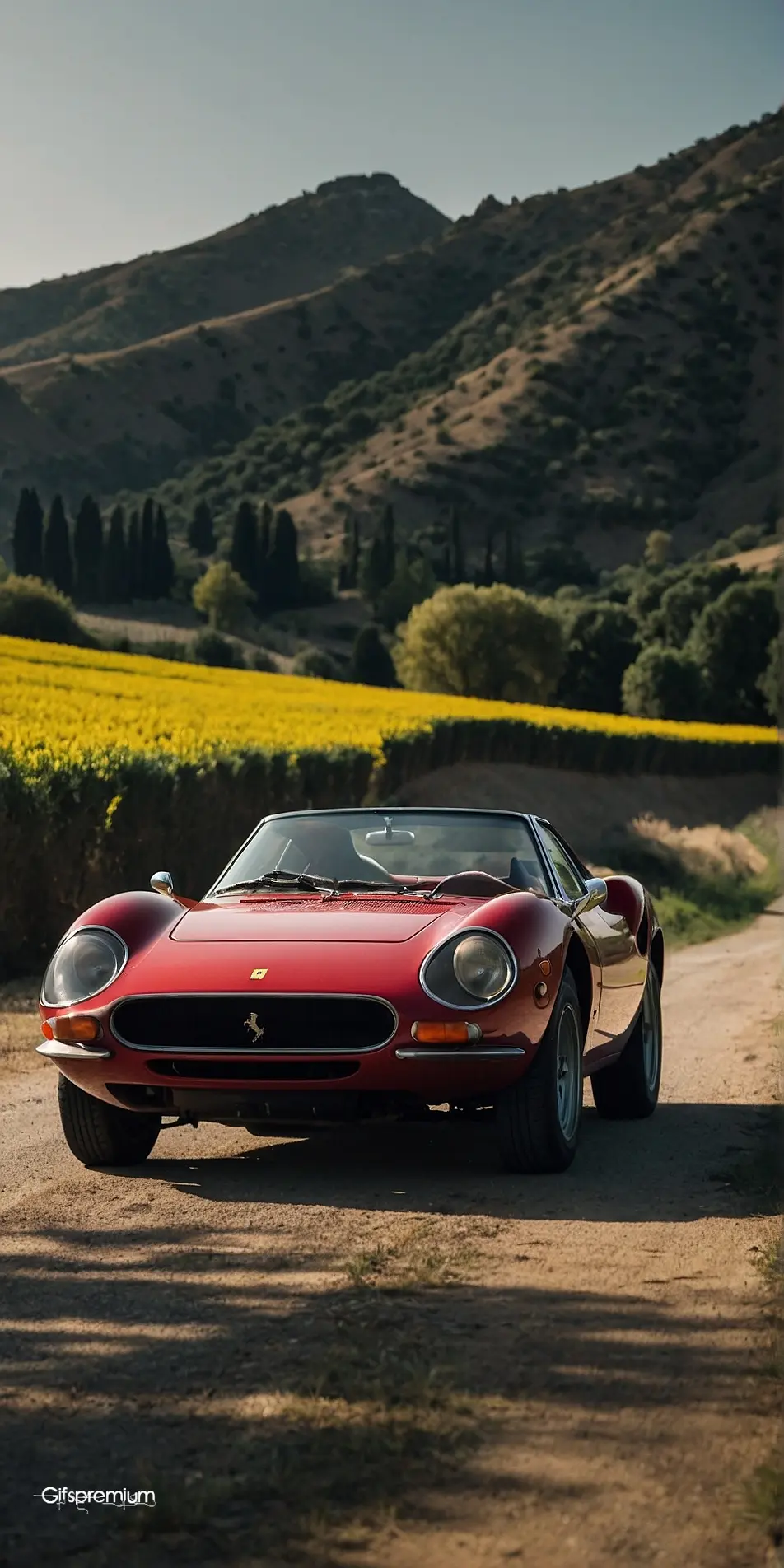 Ferrari Dino 246GTS wallpaper phone 4K Gifspremium