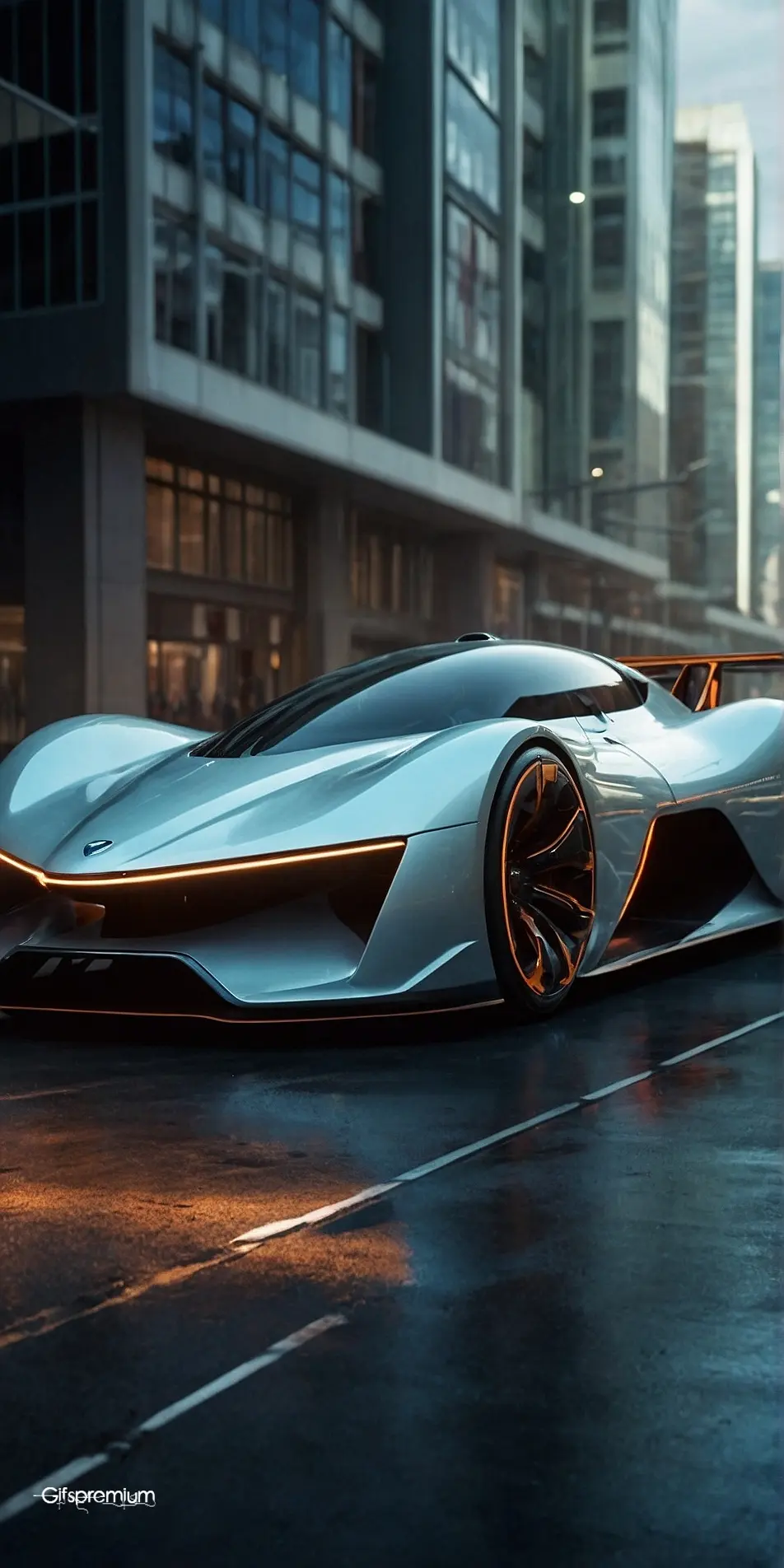 Futuristic car wallpaper phone 4K Gifspremium