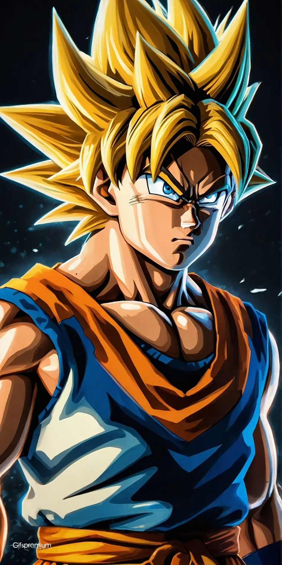 Goku super saiyan2 wallpaper phone 4K Gifspremium