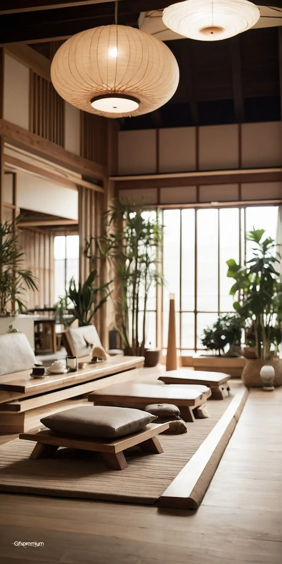 Interior Japanese 2 wallpaper phone 4K Gifspremium