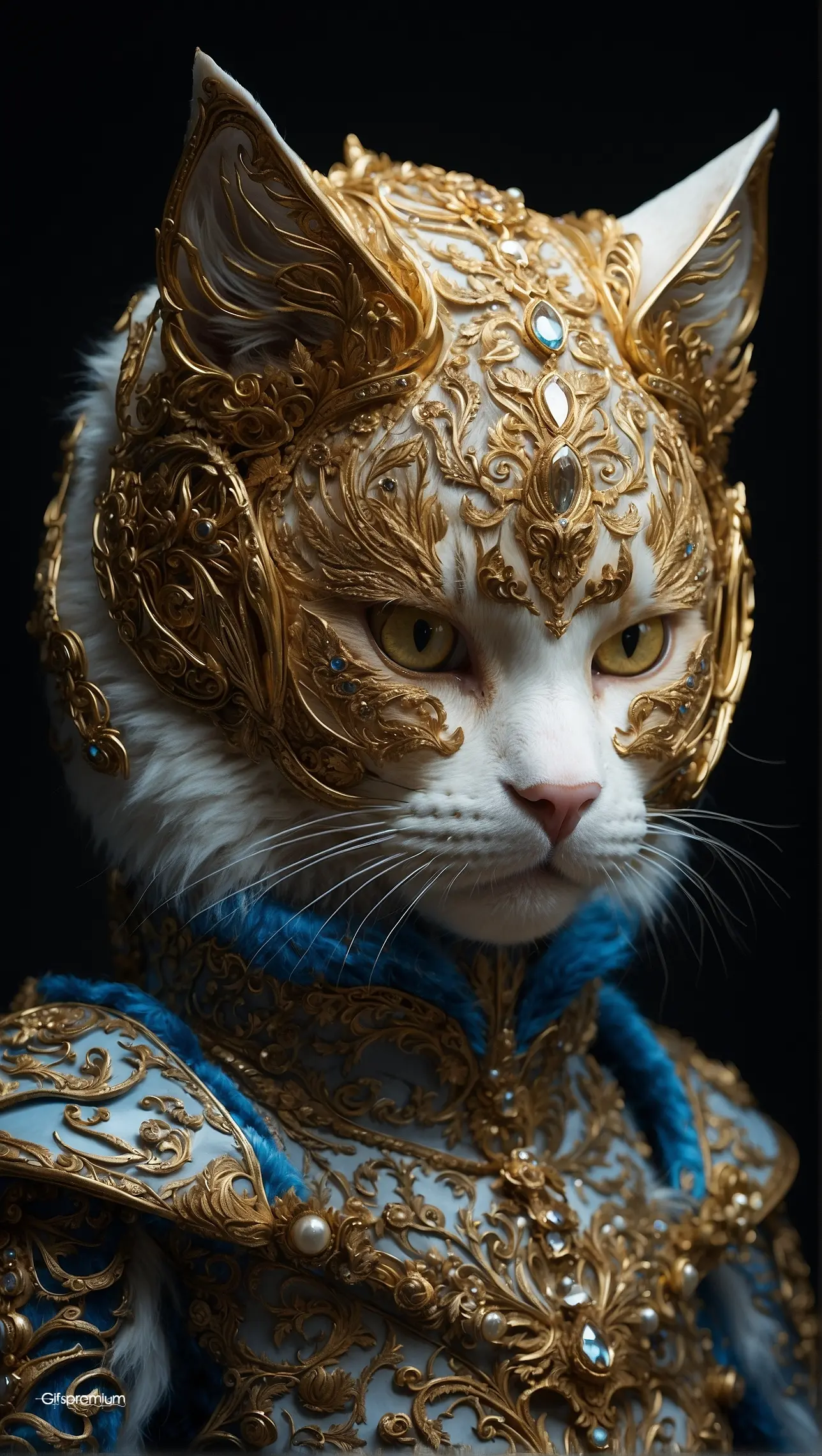 King cat 1 wallpaper phone 4K Gifspremium