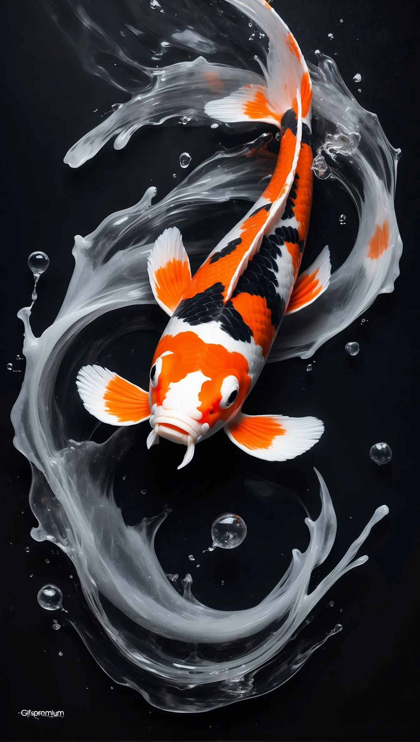 Koi fish 1 wallpaper phone 4K Gifspremium