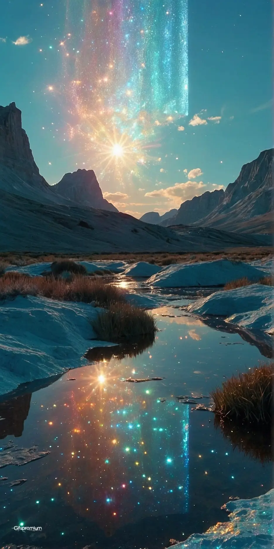 Lake stars wallpaper phone 4K Gifspremium