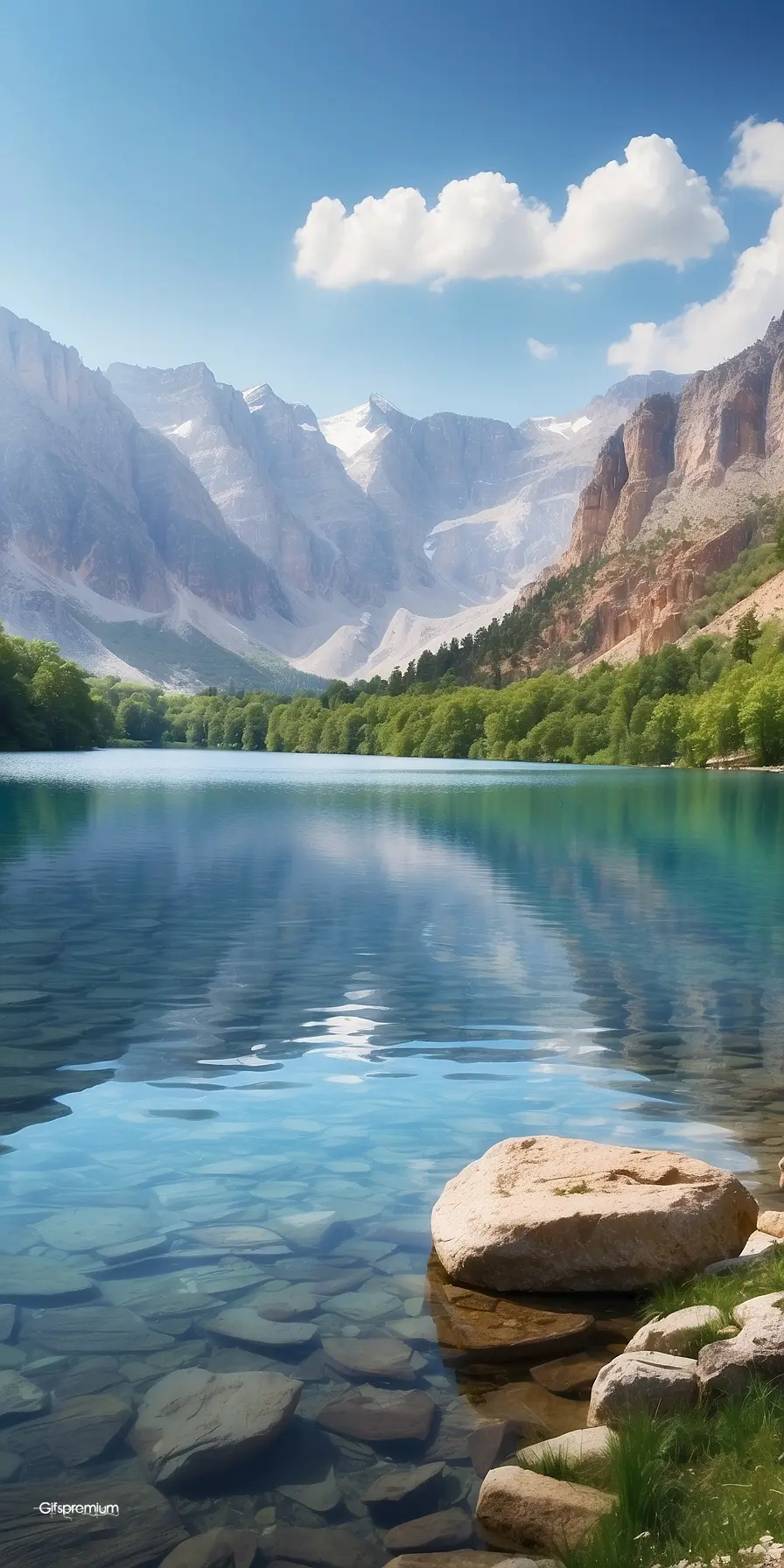 Landscape lake 1 wallpaper phone 4K Gifspremium