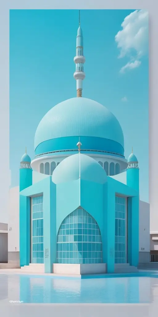 Modern mosque 2 wallpaper phone 4K Gifspremium