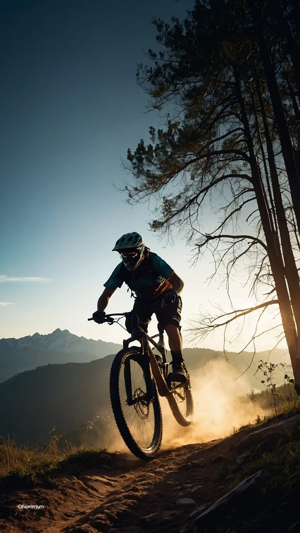 Mountain bike wallpaper phone 4K Gifspremium