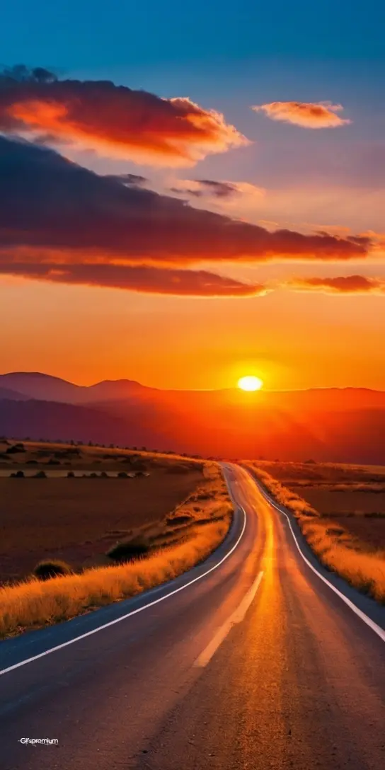 On the road wallpaper phone 4K Gifspremium