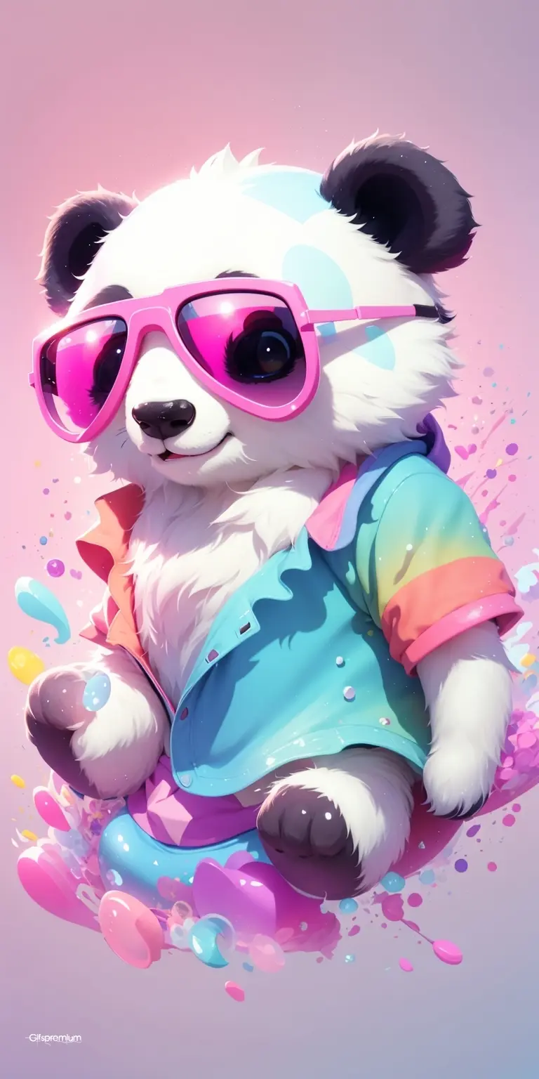 Panda fun 1 wallpaper phone 4K Gifspremium