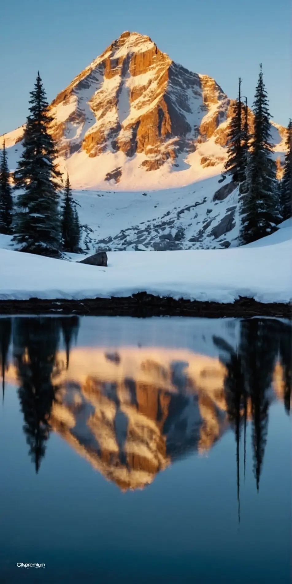 Peak reflections 1 wallpaper phone 4K Gifspremium