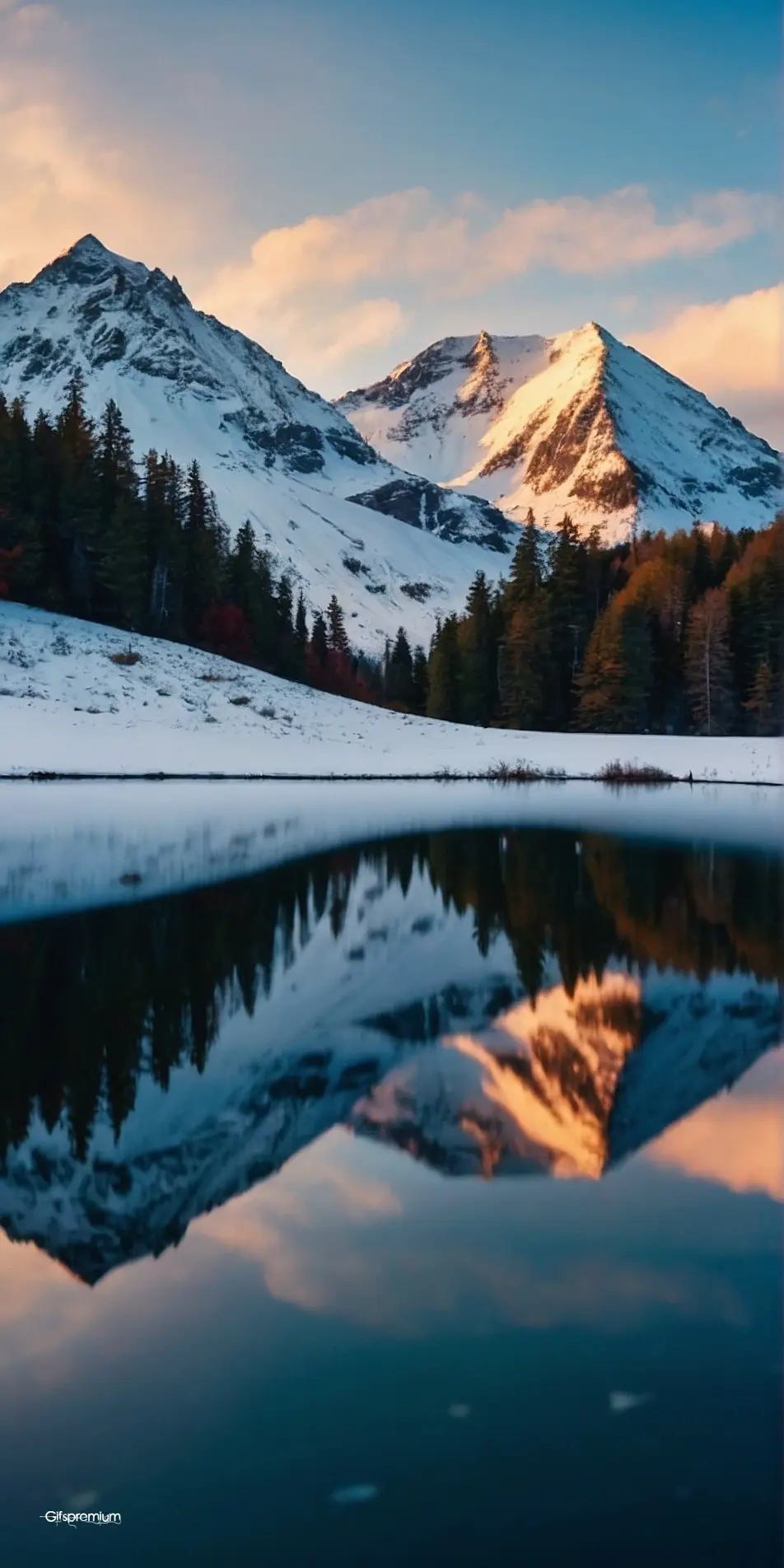 Peak reflections 2 wallpaper phone 4K Gifspremium