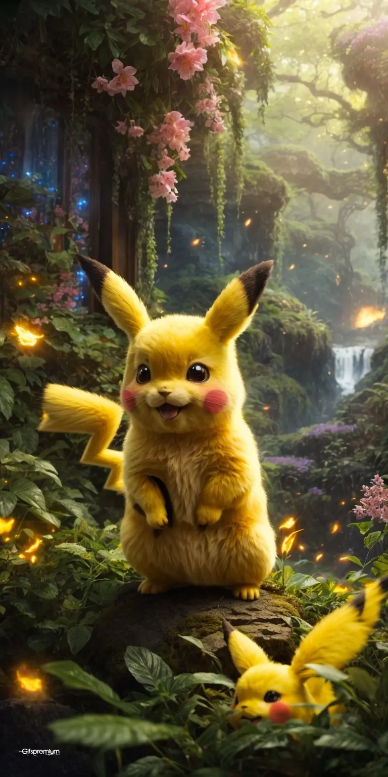 Picachu2 wallpaper phone 4K Gifspremium