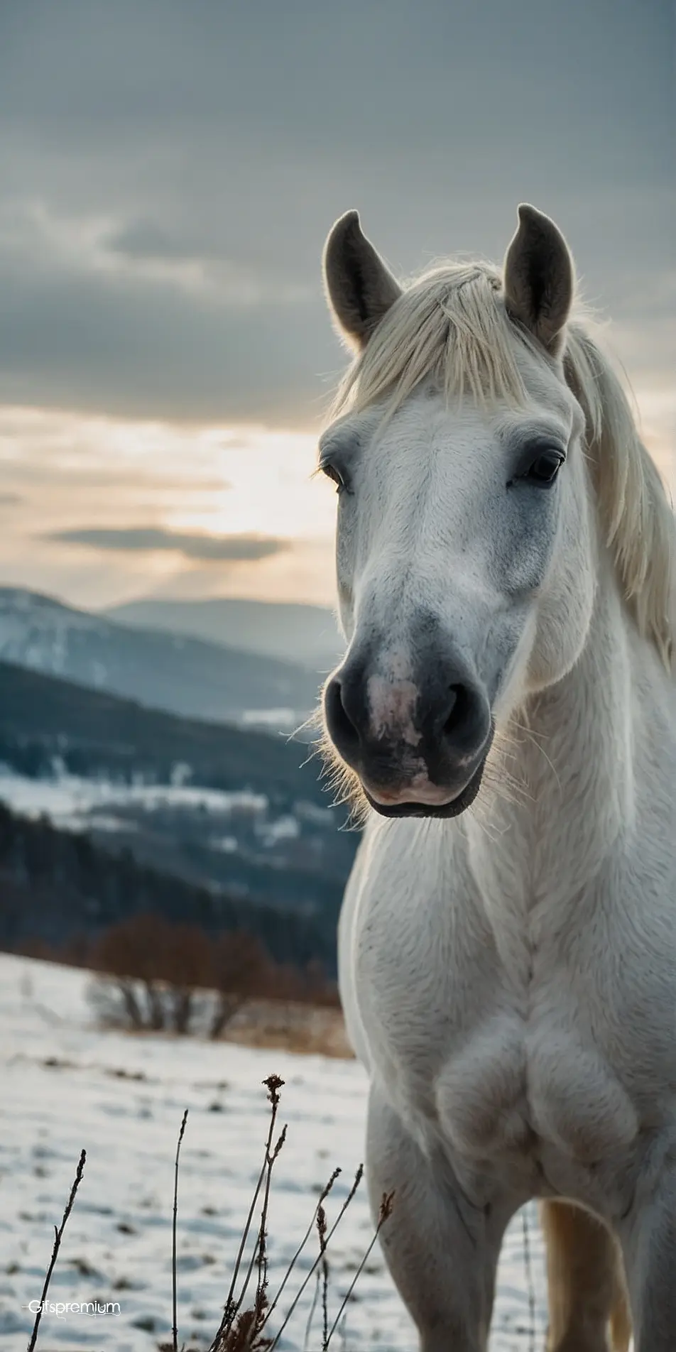 White horse mountain1 wallpaper phone 4K Gifspremium