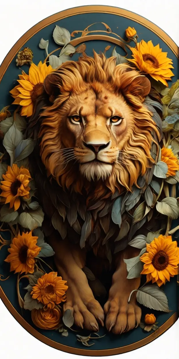 Zodiac lion 1 wallpaper phone 4K Gifspremium